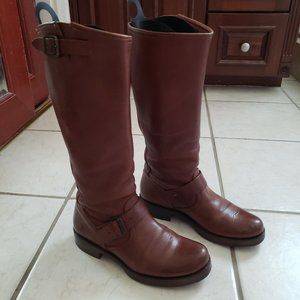 Frye Dark Brown Veronica Slouch Boots